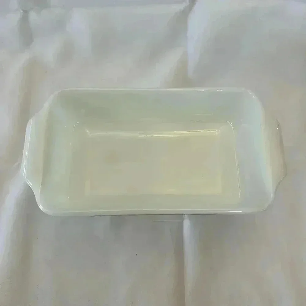 Vtg Fire King by Anchor Hocking 1 QT Loaf Pan Bakeware Dish Harvest Vegetable